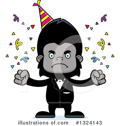 Royalty-Free (RF) Gorilla Clipart Illustration by Cory Thoman - Stock Sample #1324143