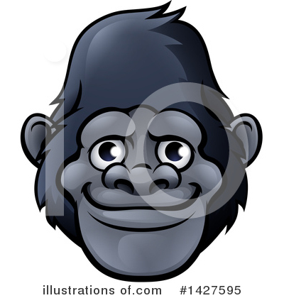 Royalty-Free (RF) Gorilla Clipart Illustration by AtStockIllustration - Stock Sample #1427595