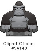 Gorilla Clipart #94148 by Cory Thoman