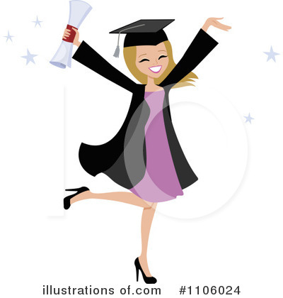 Royalty-Free (RF) Graduate Clipart Illustration by Monica - Stock Sample #1106024