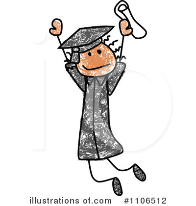 Royalty-Free (RF) Graduate Clipart Illustration by C Charley-Franzwa - Stock Sample #1106512