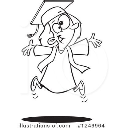 Royalty-Free (RF) Graduate Clipart Illustration by toonaday - Stock Sample #1246964