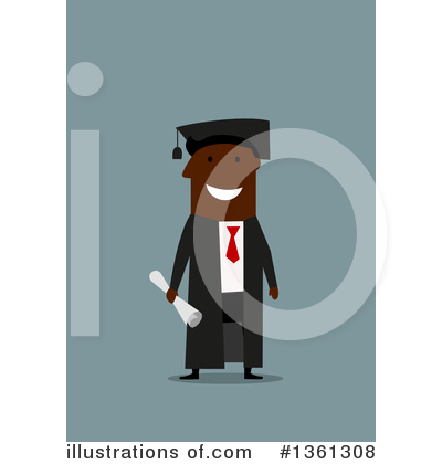 Royalty-Free (RF) Graduate Clipart Illustration by Vector Tradition SM - Stock Sample #1361308