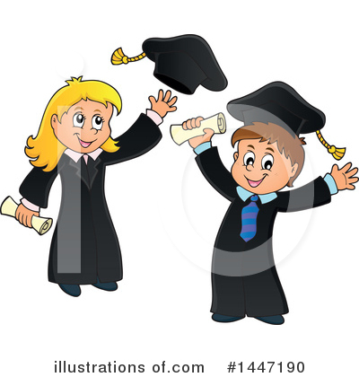 Royalty-Free (RF) Graduate Clipart Illustration by visekart - Stock Sample #1447190