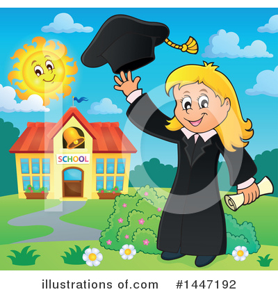 Royalty-Free (RF) Graduate Clipart Illustration by visekart - Stock Sample #1447192