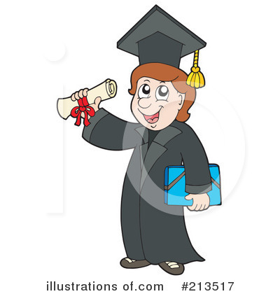 Royalty-Free (RF) Graduate Clipart Illustration by visekart - Stock Sample #213517
