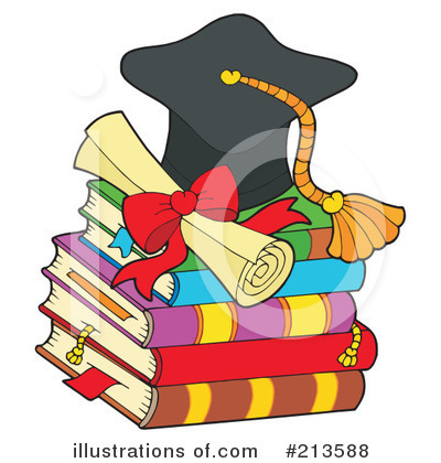 Royalty-Free (RF) Graduate Clipart Illustration by visekart - Stock Sample #213588