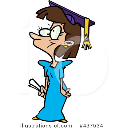 Royalty-Free (RF) Graduate Clipart Illustration by toonaday - Stock Sample #437534