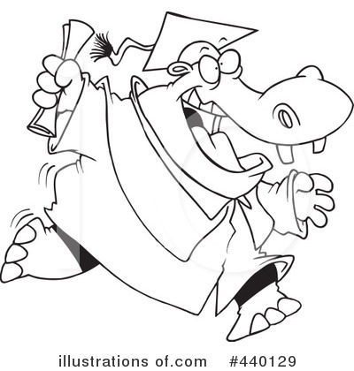 Royalty-Free (RF) Graduate Clipart Illustration by toonaday - Stock Sample #440129