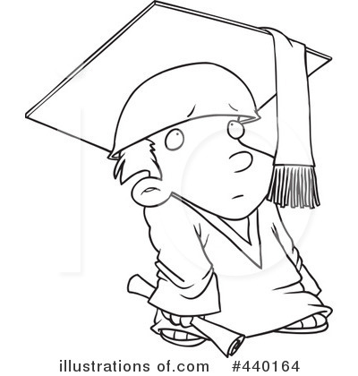 Royalty-Free (RF) Graduate Clipart Illustration by toonaday - Stock Sample #440164