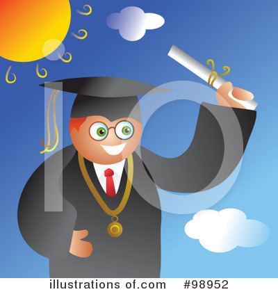 Royalty-Free (RF) Graduate Clipart Illustration by Prawny - Stock Sample #98952