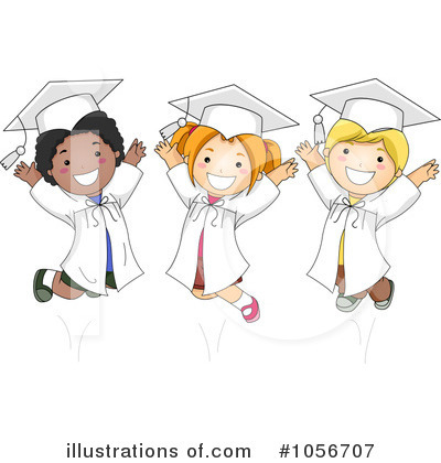 Royalty-Free (RF) Graduation Clipart Illustration by BNP Design Studio - Stock Sample #1056707