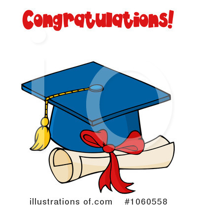 Graduation Cap Clipart #1060558 by Hit Toon