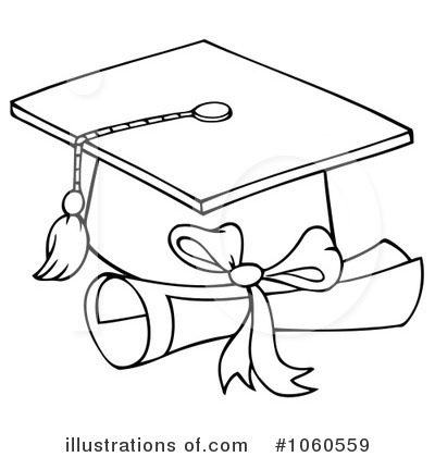 Royalty-Free (RF) Graduation Clipart Illustration by Hit Toon - Stock Sample #1060559