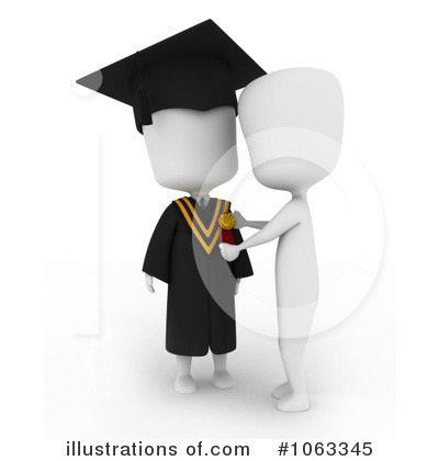 Royalty-Free (RF) Graduation Clipart Illustration by BNP Design Studio - Stock Sample #1063345