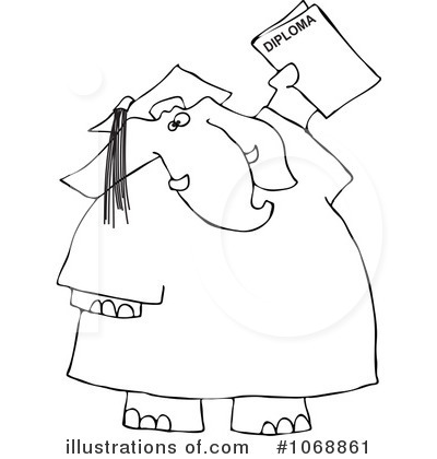 Royalty-Free (RF) Graduation Clipart Illustration by djart - Stock Sample #1068861