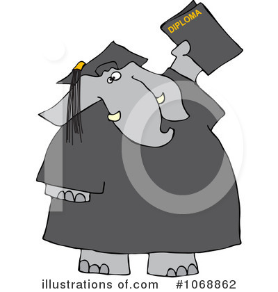 Royalty-Free (RF) Graduation Clipart Illustration by djart - Stock Sample #1068862