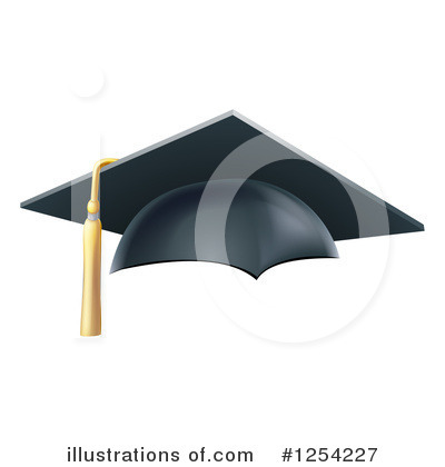 Graduation Cap Clipart #1254227 by AtStockIllustration