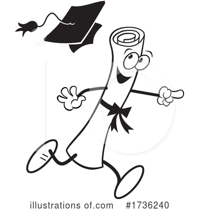 Royalty-Free (RF) Graduation Clipart Illustration by Johnny Sajem - Stock Sample #1736240