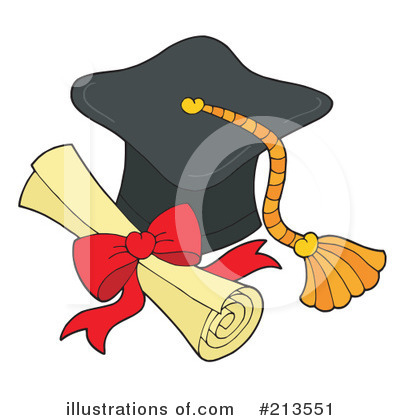 Royalty-Free (RF) Graduation Clipart Illustration by visekart - Stock Sample #213551