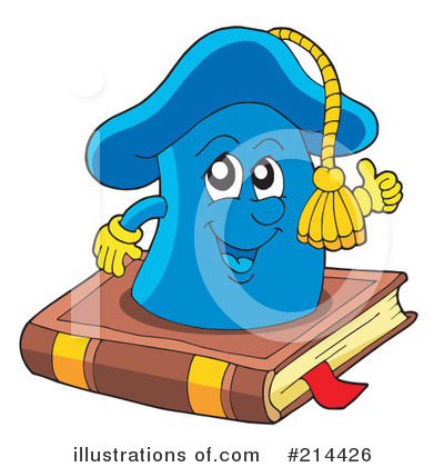 Royalty-Free (RF) Graduation Clipart Illustration by visekart - Stock Sample #214426