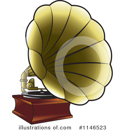 Royalty-Free (RF) Gramophone Clipart Illustration by Lal Perera - Stock Sample #1146523