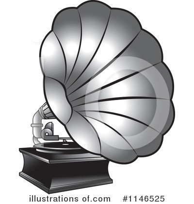 Royalty-Free (RF) Gramophone Clipart Illustration by Lal Perera - Stock Sample #1146525