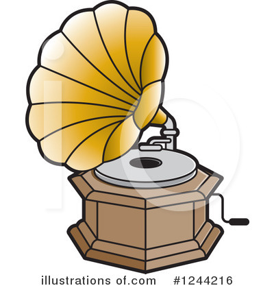 Gramophone Clipart #1244216 by Lal Perera