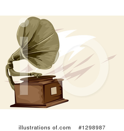 Royalty-Free (RF) Gramophone Clipart Illustration by BNP Design Studio - Stock Sample #1298987