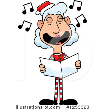 Christmas Caroling Clipart #1253323 by Cory Thoman