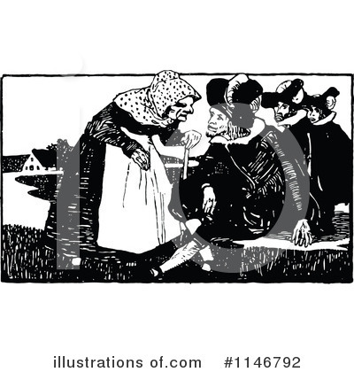Royalty-Free (RF) Grandmother Clipart Illustration by Prawny Vintage - Stock Sample #1146792