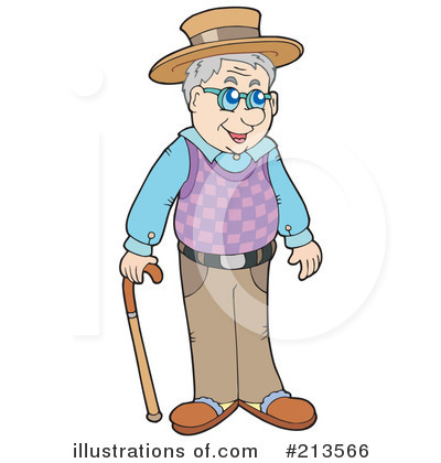 Royalty-Free (RF) Grandpa Clipart Illustration by visekart - Stock Sample #213566