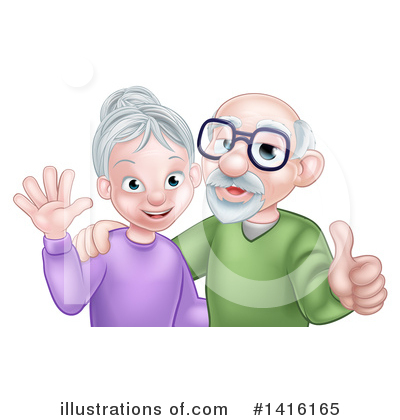 Senior Woman Clipart #1416165 by AtStockIllustration