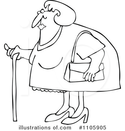 Royalty-Free (RF) Granny Clipart Illustration by djart - Stock Sample #1105905