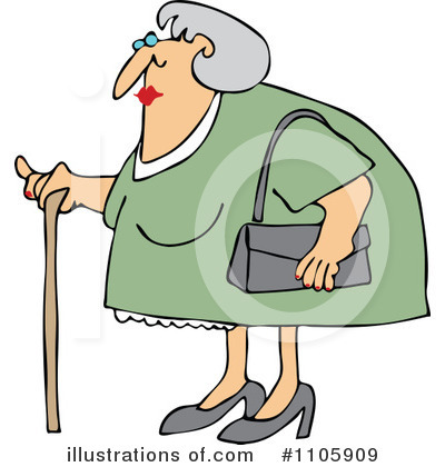Royalty-Free (RF) Granny Clipart Illustration by djart - Stock Sample #1105909