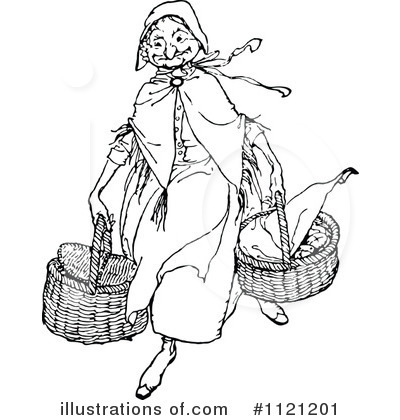 Royalty-Free (RF) Granny Clipart Illustration by Prawny Vintage - Stock Sample #1121201