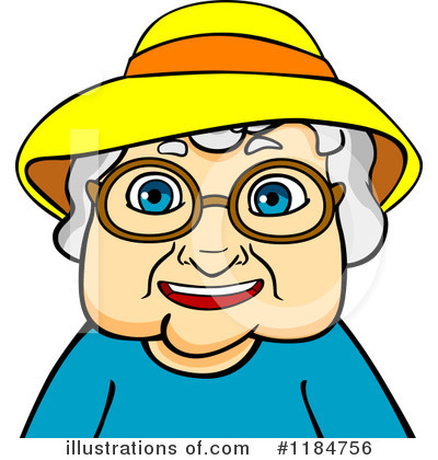 Senior Woman Clipart #1184756 by Vector Tradition SM