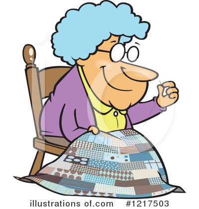 Royalty-Free (RF) Granny Clipart Illustration by toonaday - Stock Sample #1217503