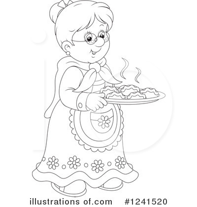 Royalty-Free (RF) Granny Clipart Illustration by Alex Bannykh - Stock Sample #1241520