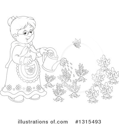 Royalty-Free (RF) Granny Clipart Illustration by Alex Bannykh - Stock Sample #1315493