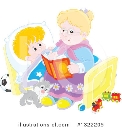 Royalty-Free (RF) Granny Clipart Illustration by Alex Bannykh - Stock Sample #1322205