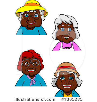 Old Woman Clipart #1365285 by Vector Tradition SM