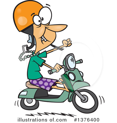 Scooter Clipart #1376400 by toonaday