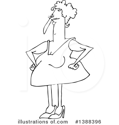 Royalty-Free (RF) Granny Clipart Illustration by djart - Stock Sample #1388396