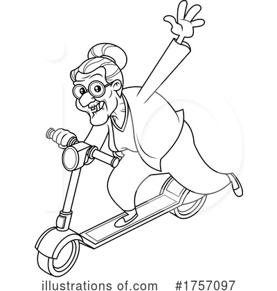 Scooter Clipart #1757097 by Hit Toon