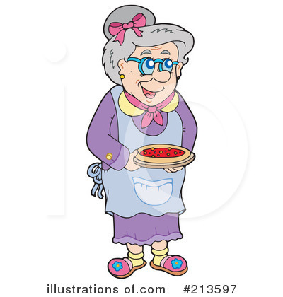 Royalty-Free (RF) Granny Clipart Illustration by visekart - Stock Sample #213597