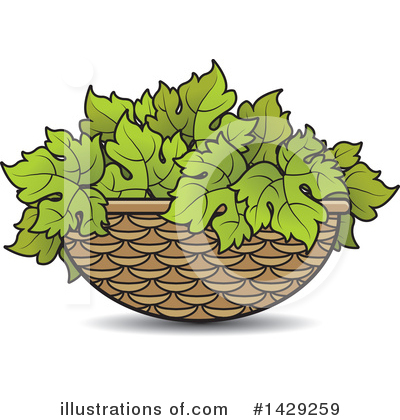 Royalty-Free (RF) Grape Leaves Clipart Illustration by Lal Perera - Stock Sample #1429259