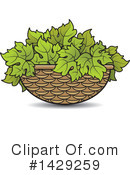 Grape Leaves Clipart #1429259 by Lal Perera