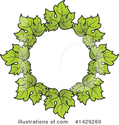 Royalty-Free (RF) Grape Leaves Clipart Illustration by Lal Perera - Stock Sample #1429260