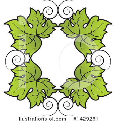 Grape Leaf Clipart #1429261 by Lal Perera
